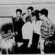 Photo that appeared in the November 10, 1965 Oxnard Press-Courier showing Wong with his design for the new Ventura Savings and Loan Association Building along with architecture students (from left) Pegi Weidenfeller, Bob Carter, Sue Schrichter and Marshall Clymer (Newspaperarchive.com)